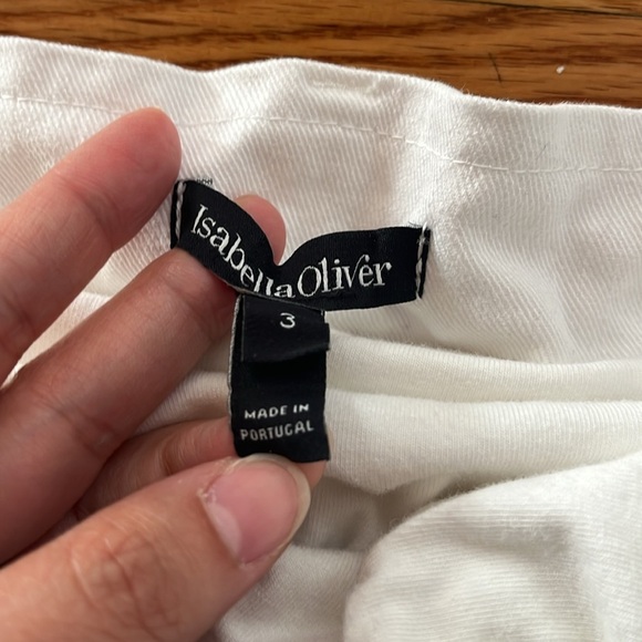 ISABELLA OLIVER white over the belly maternity jean size 3 (US 8) - Picture 3 of 5